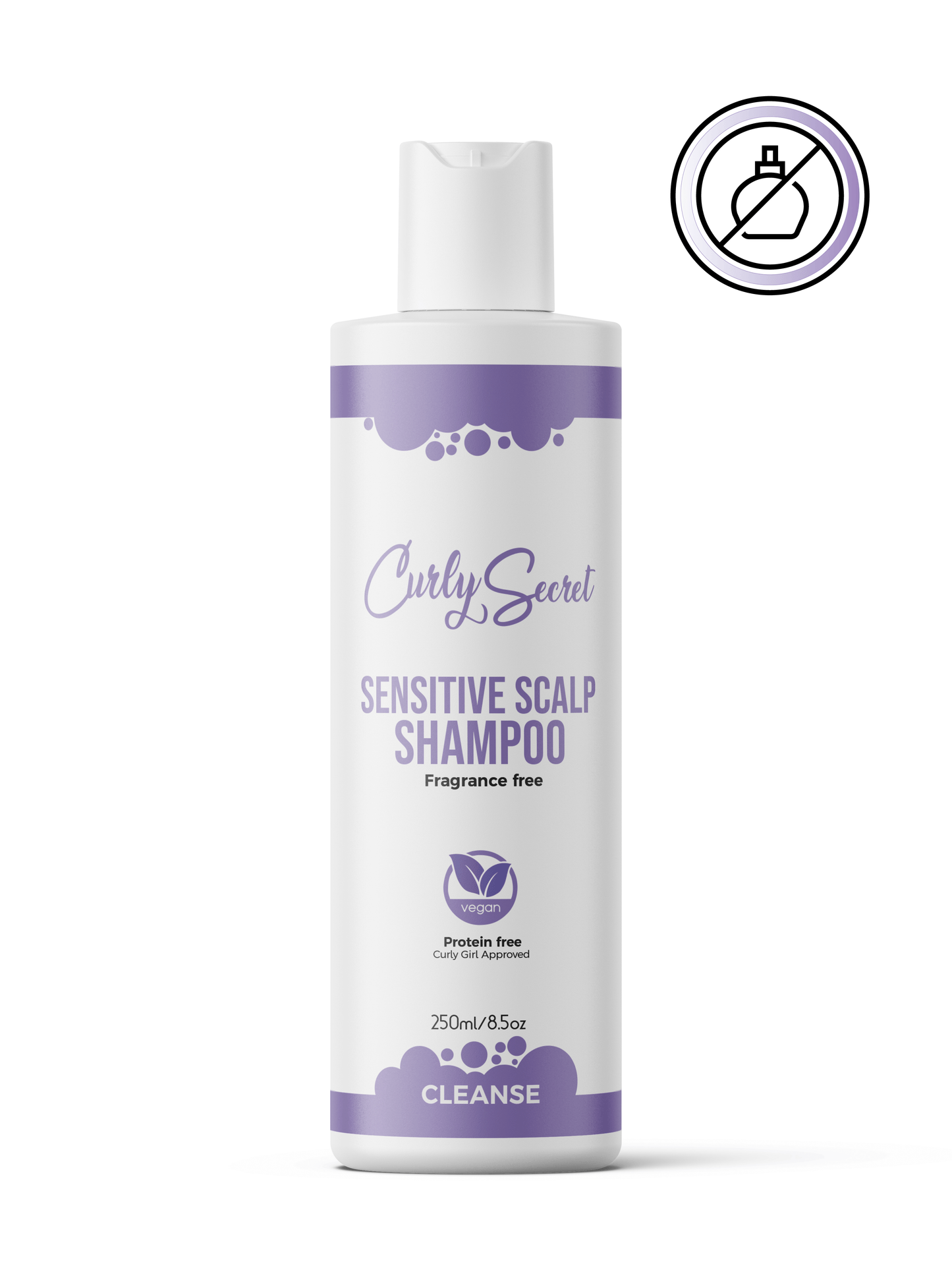 Sensitive Scalp Shampoo - Fragrance Free - Curly Secret